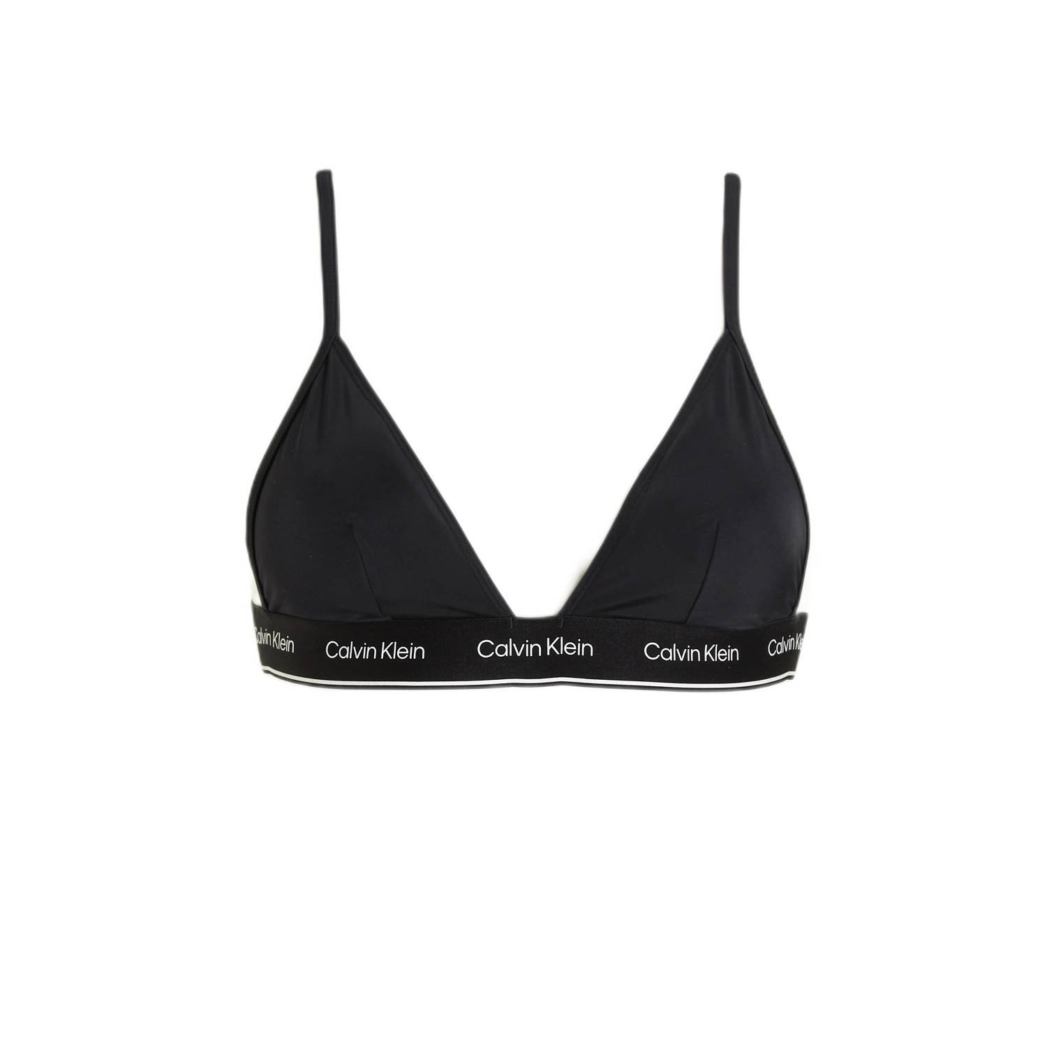 Calvin Klein Swimwear Triangel-bikinitop TRIANGLE-RP met logo op de onderste band