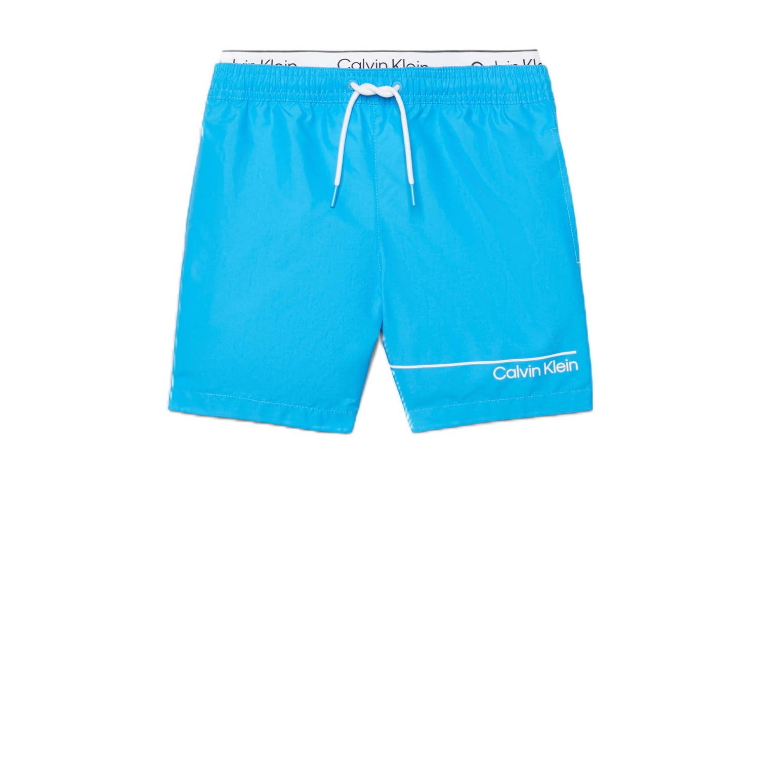 Calvin Klein zwemshort lichtblauw Jongens Gerecycled polyester Logo 152 164