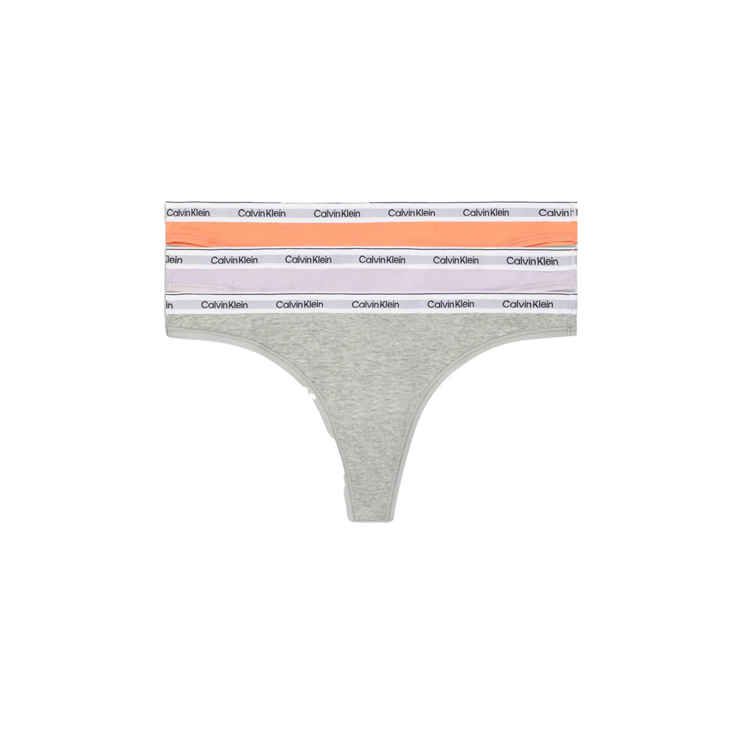 Calvin Klein Tanga 3 PACK THONG (LOW-RISE) (3 stuks Set van 3)