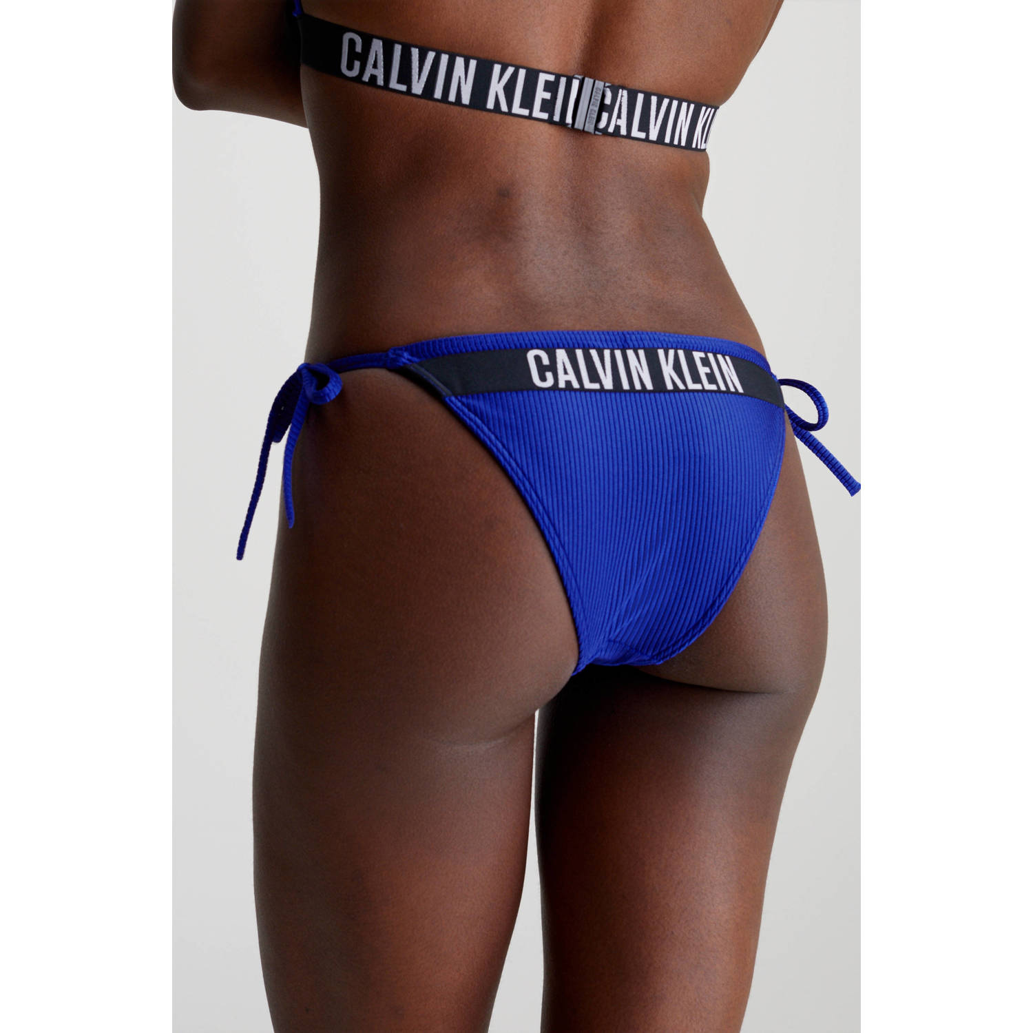 Calvin Klein strik bikinibroekje blauw
