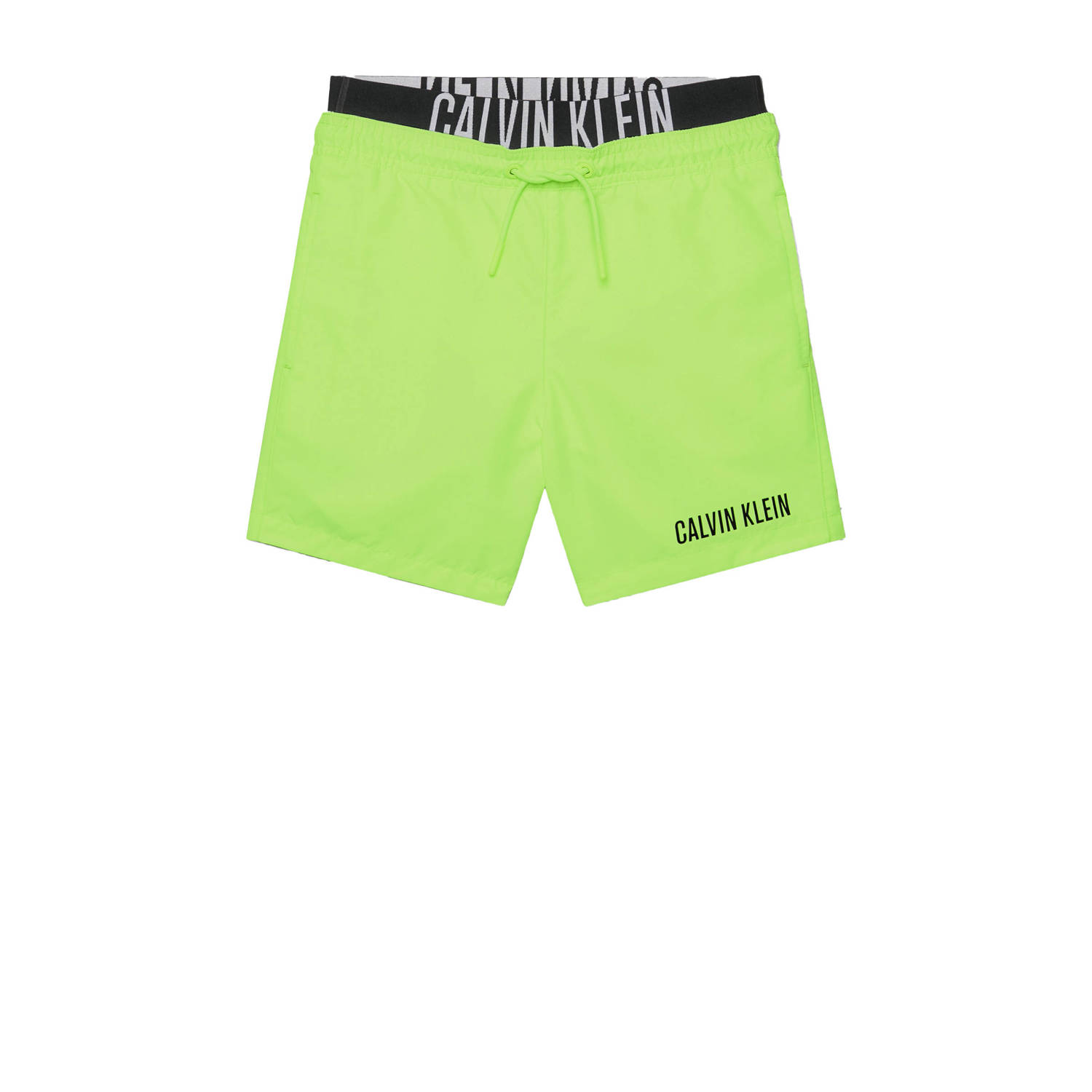 Calvin Klein zwemshort geel Jongens Gerecycled polyester Logo 128 140