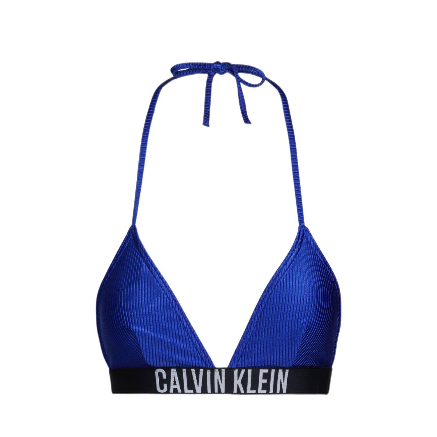 Calvin Klein voorgevormde triangel bikinitop blauw