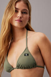 thumbnail: Calvin Klein voorgevormde triangel bikinitop olijfgroen