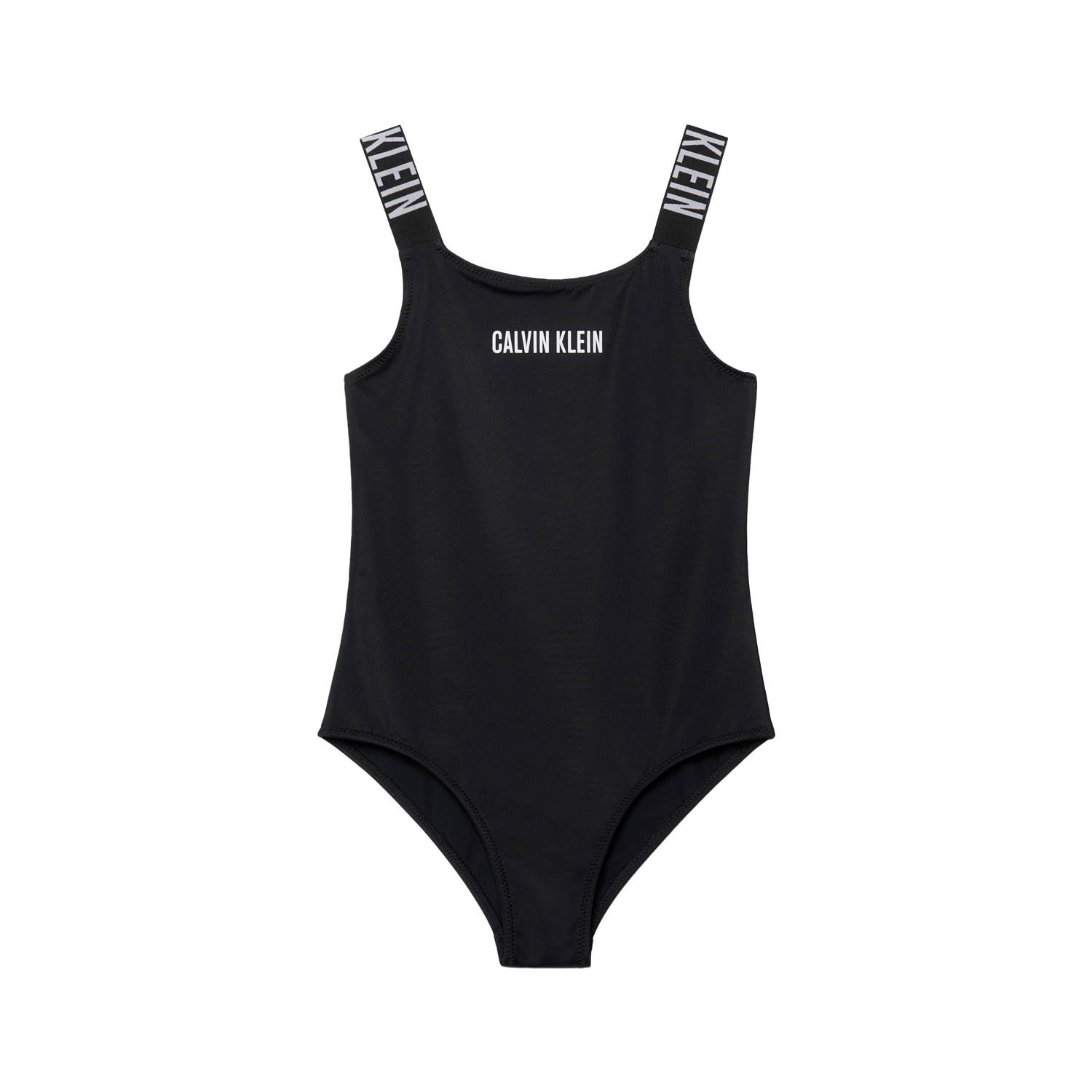 Calvin Klein badpak zwart Meisjes Gerecycled polyamide Effen 128 140