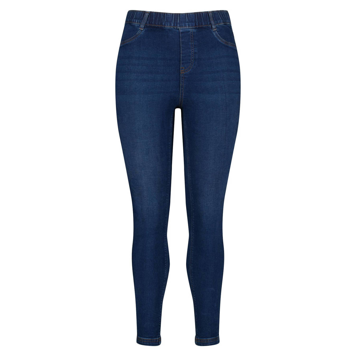 MS Mode high waist skinny tregging dark blue denim