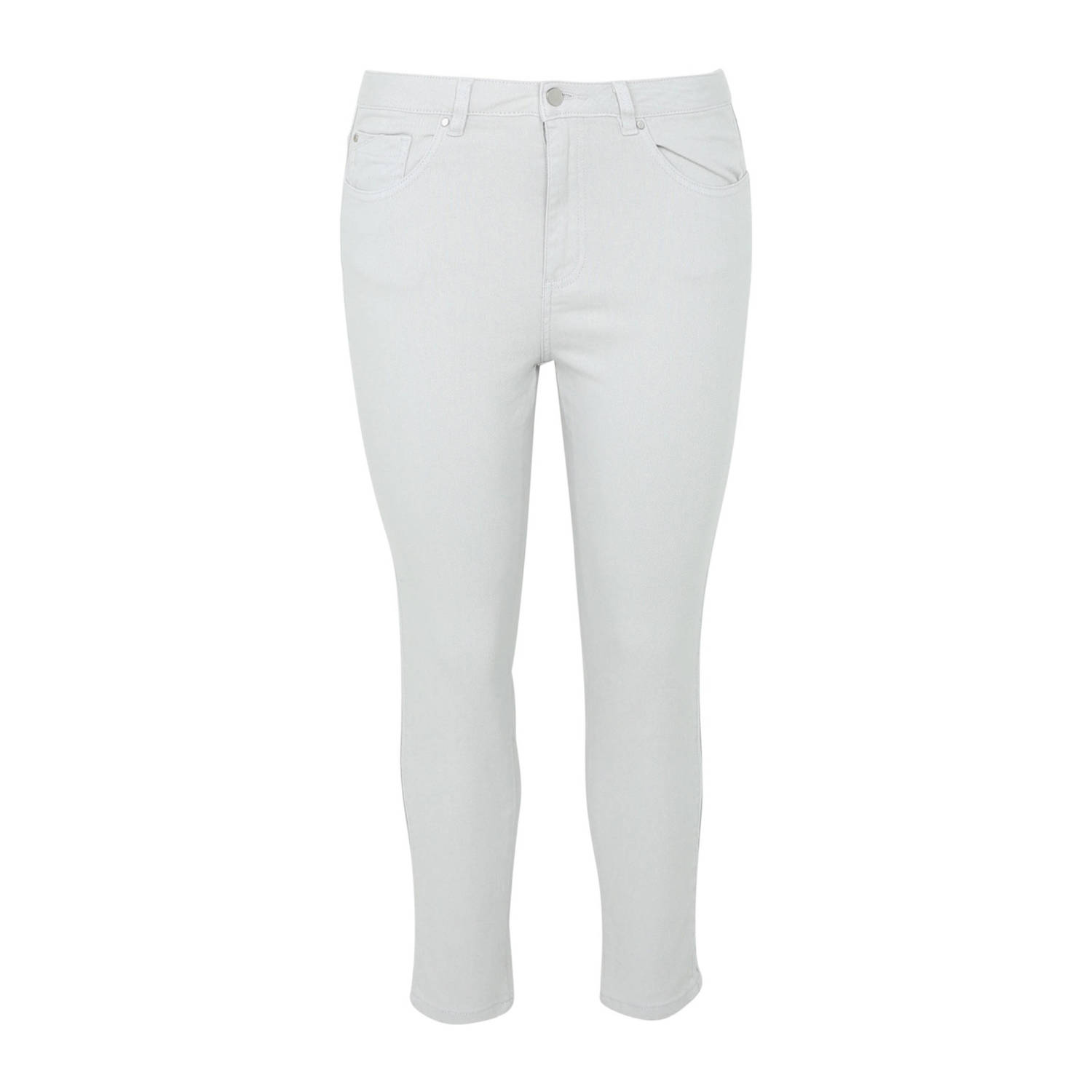 Paprika high waist slim fit jeans lichtgrijs