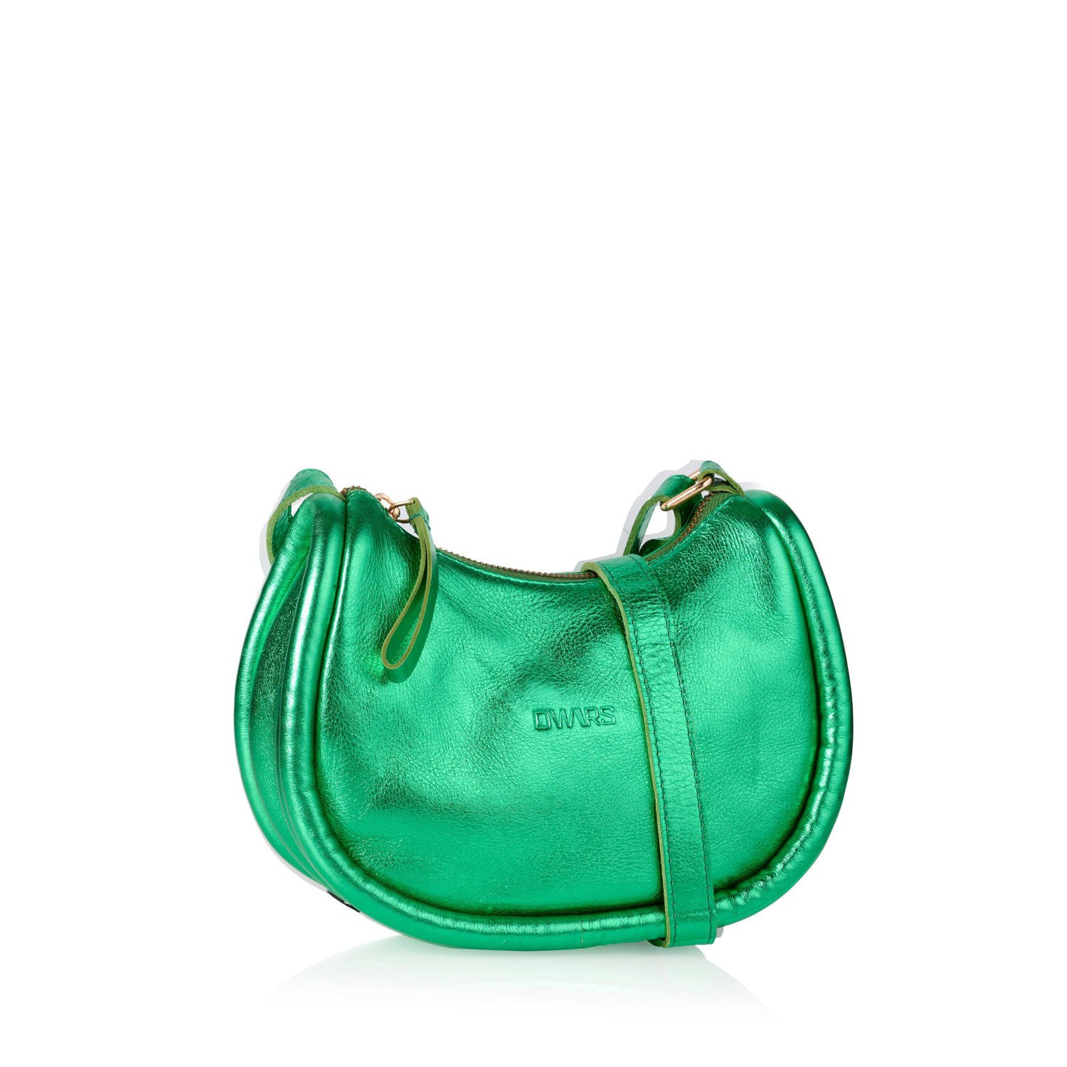 DWRS leren crossbody tas Leola groen