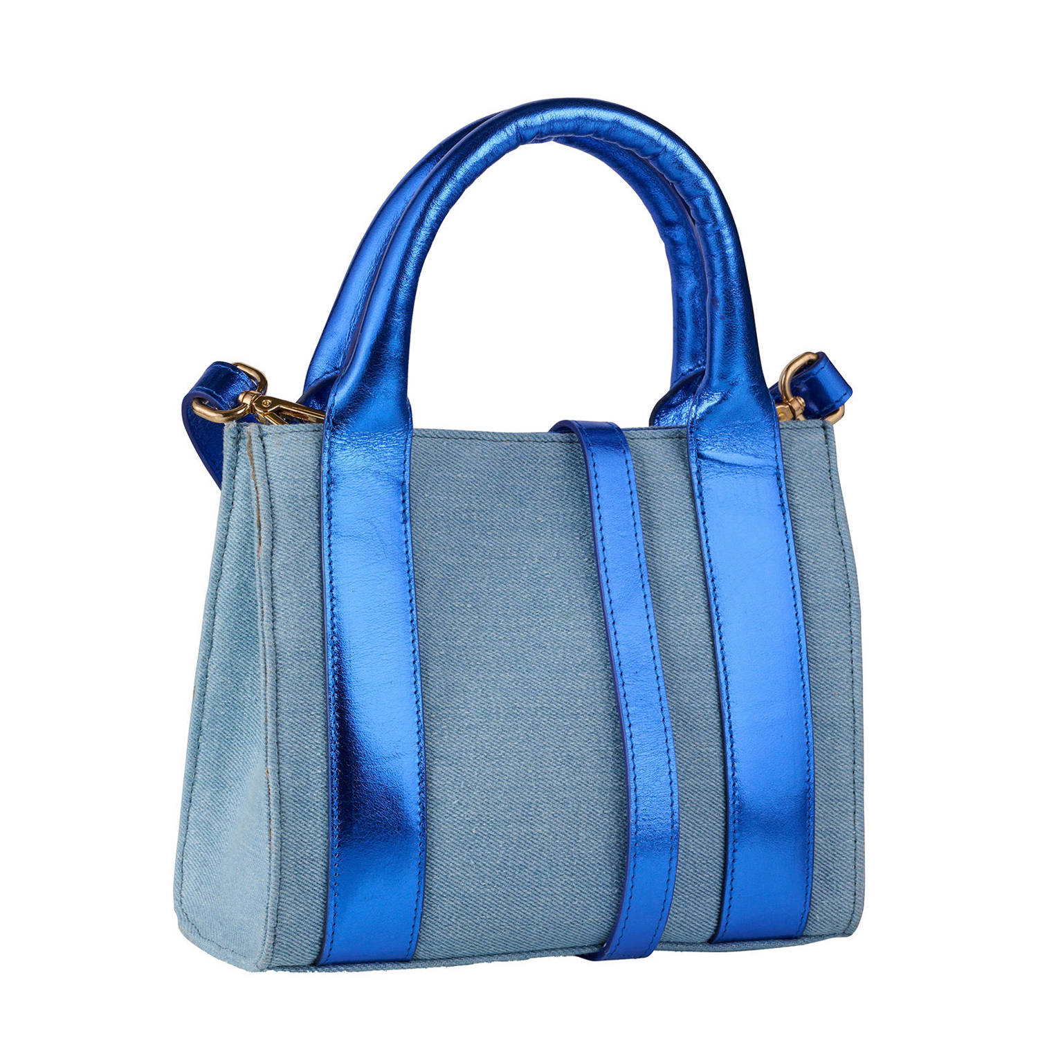 DWRS denim crossbody tas Charlotte blauw