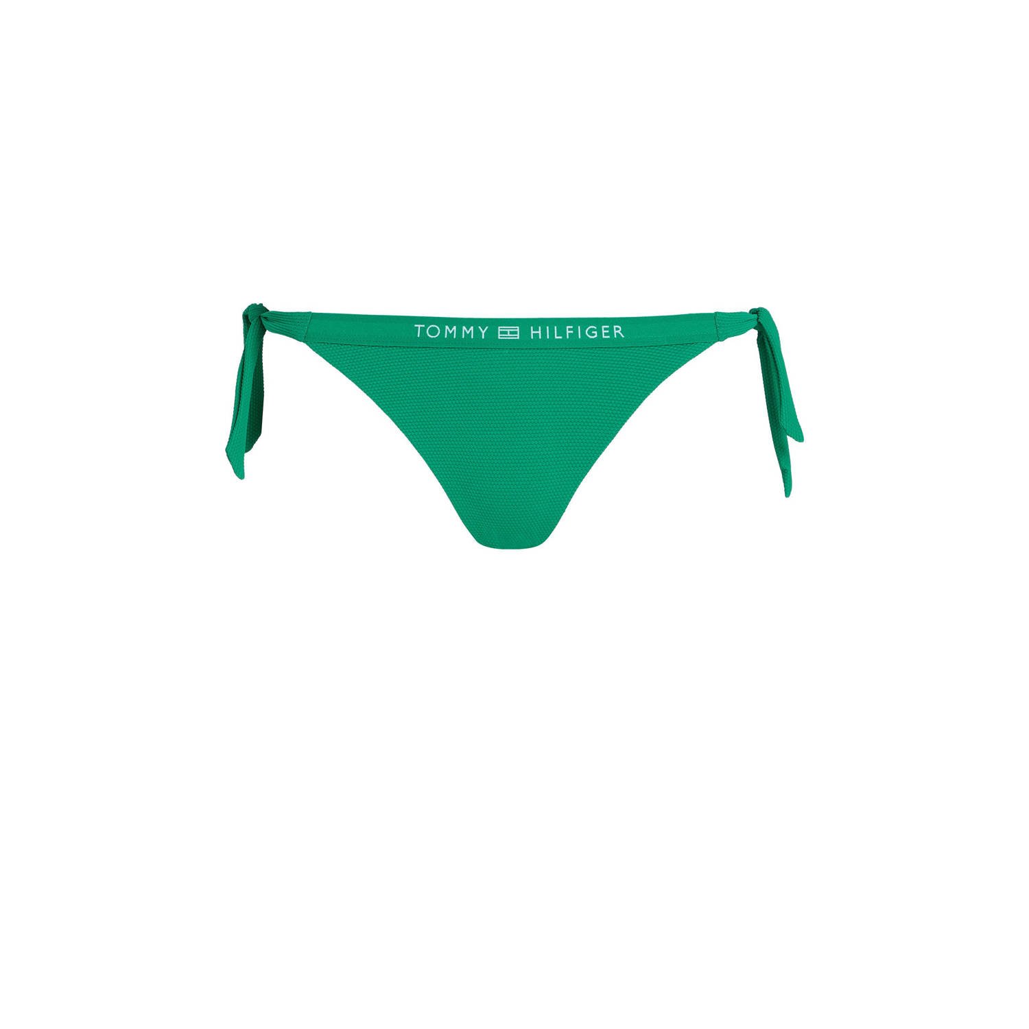 Tommy Hilfiger Swimwear Bikinibroekje SIDE TIE BIKINI met een logo-opschrift