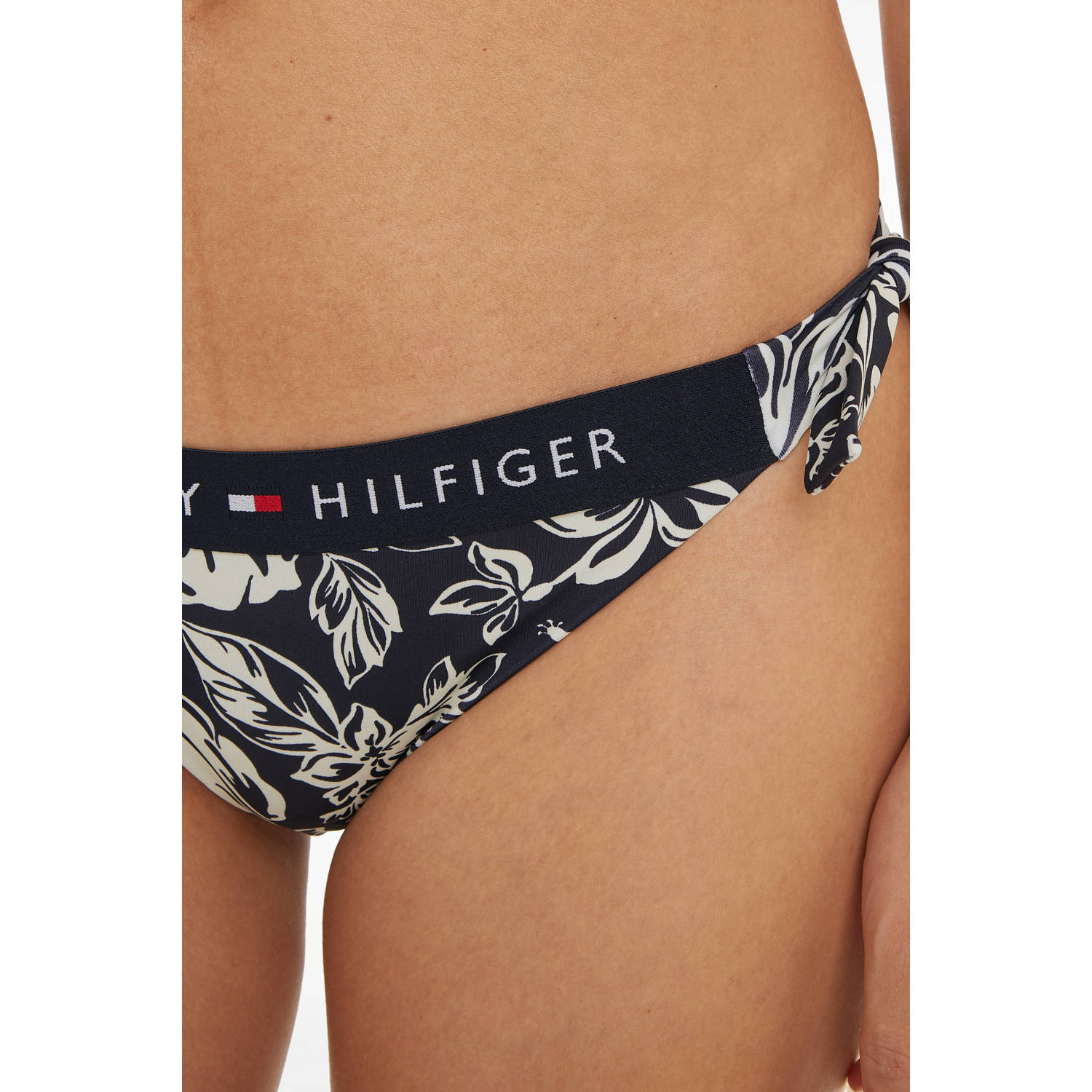 Tommy Hilfiger strik bikinibroekje zwart wit