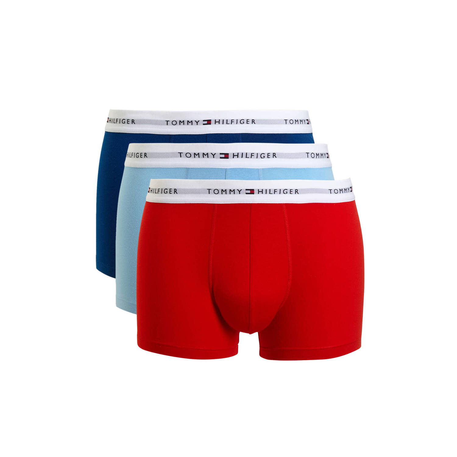 Tommy Hilfiger Boxershort met elastische band met logo in een set van 3 stuks