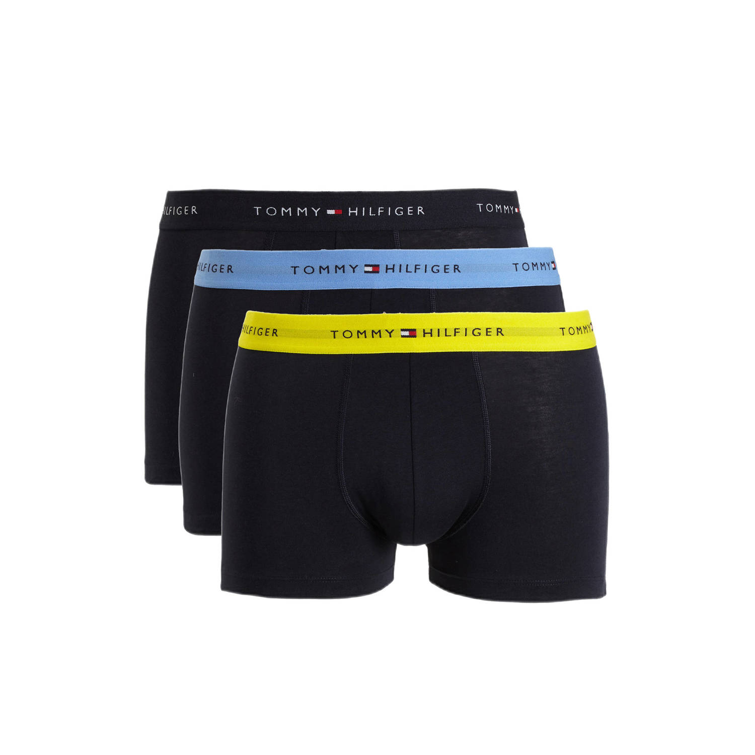 Tommy Hilfiger Boxershort met elastische band met logo in een set van 3 stuks