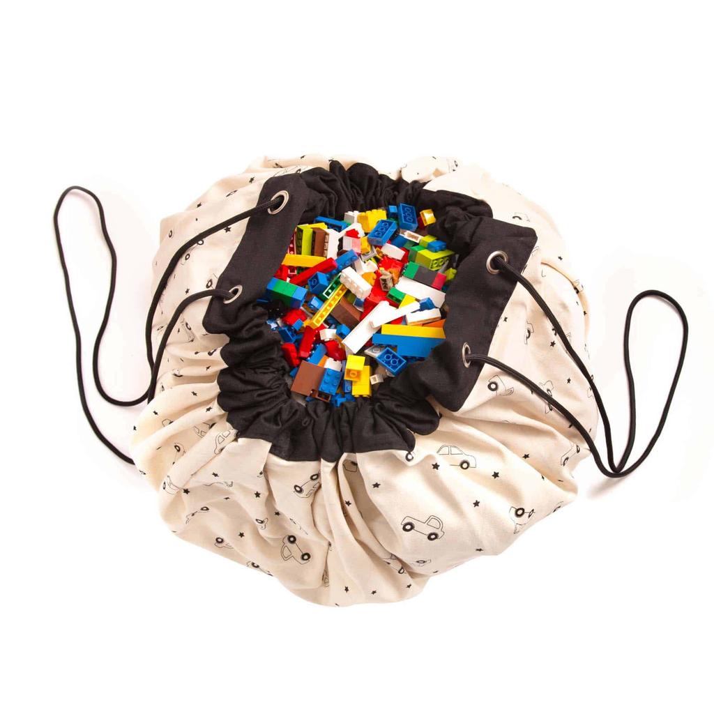 Play&Go 2-in-1 opbergzak / speelkleed - Playville - 140 cm