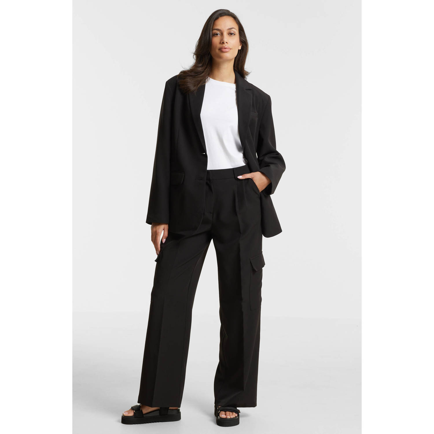 anytime oversized blazer zwart
