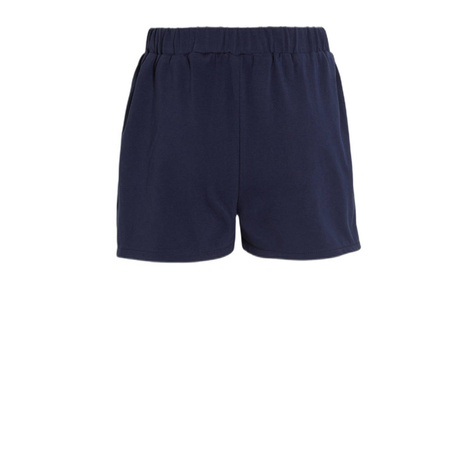 anytime broderie short donkerblauw