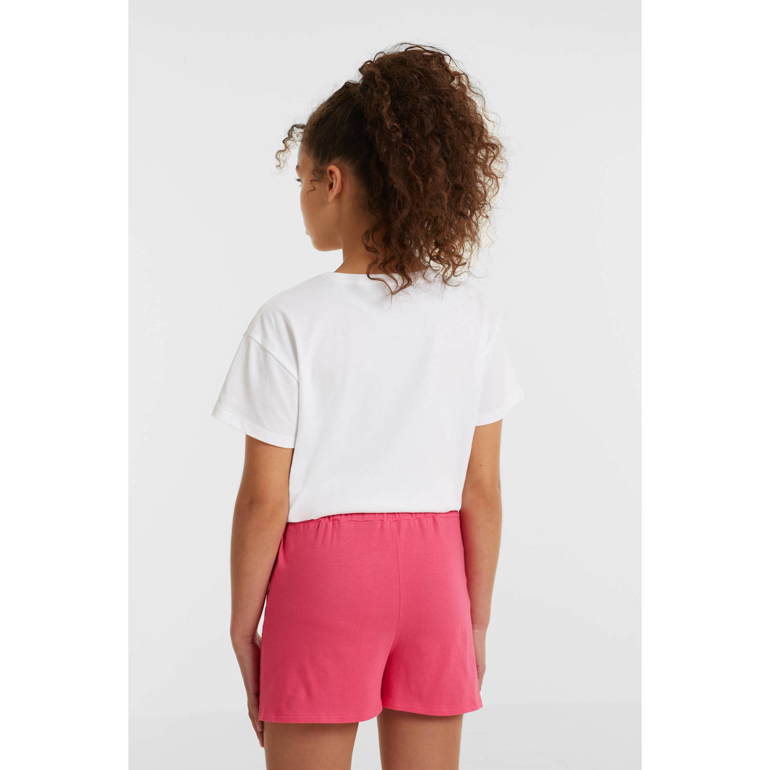 anytime broderie short roze