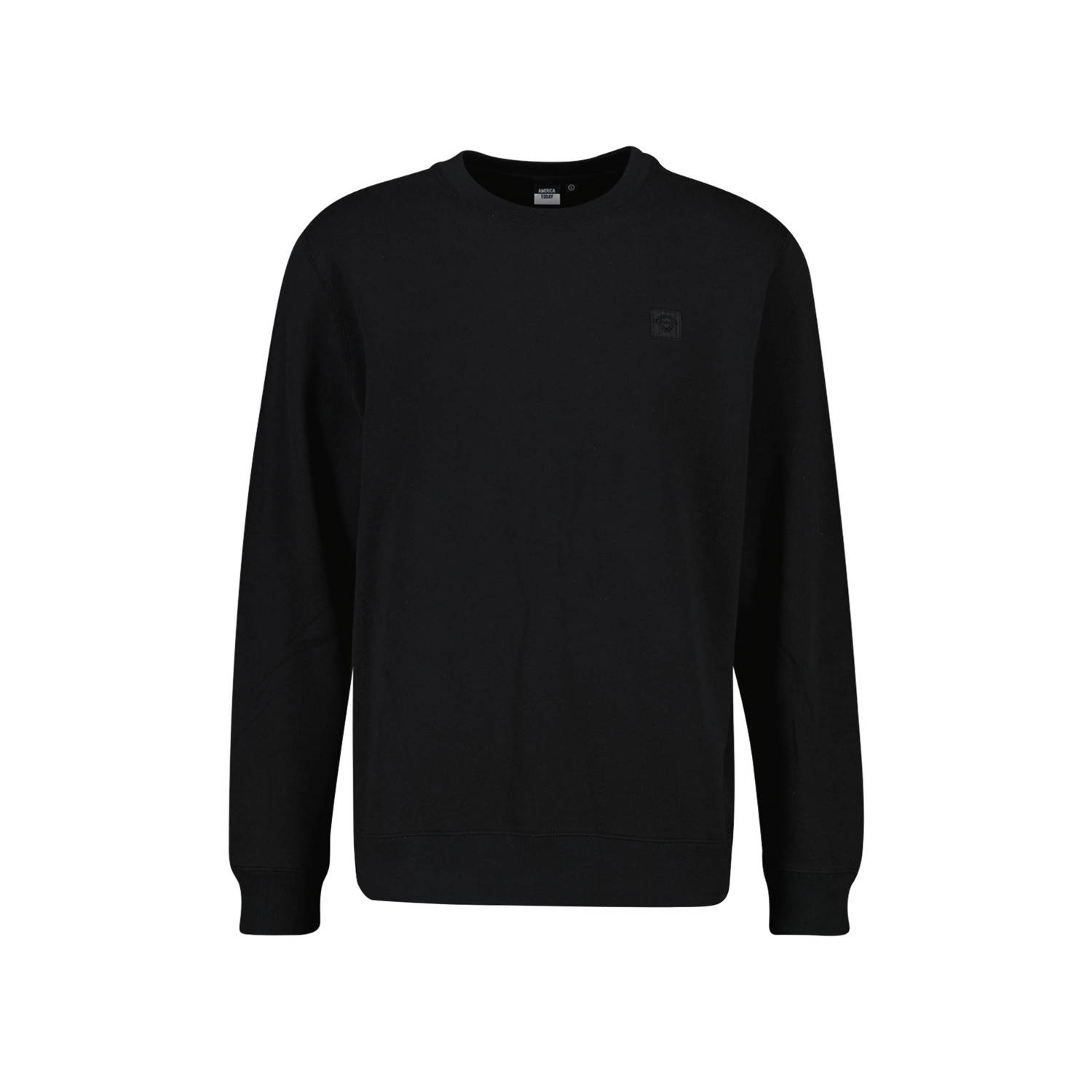 America Today Heren Sweater Sanford Crew Zwart