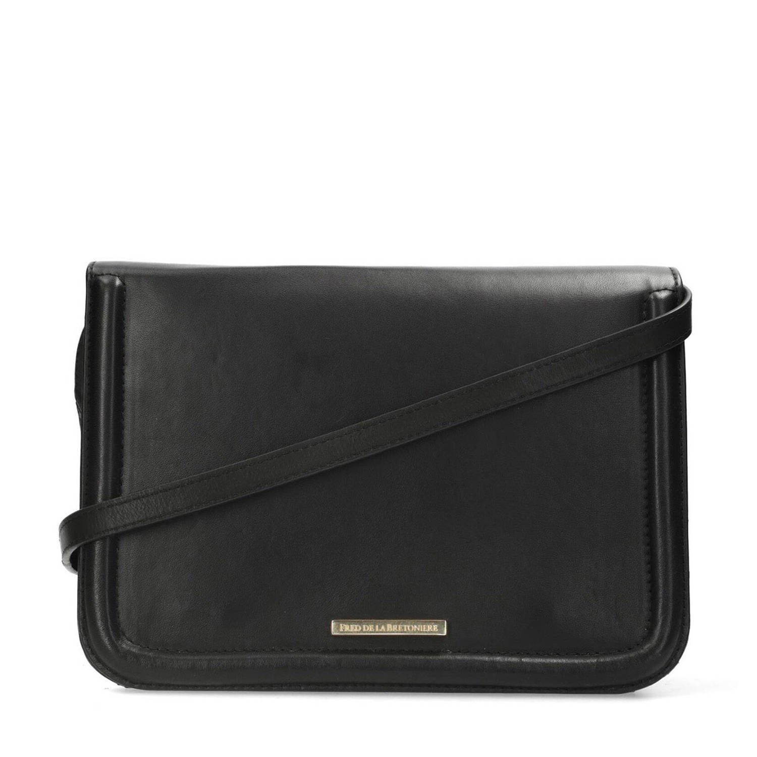 Fred de la Bretoniere leren crossbody tas Alaya zwart