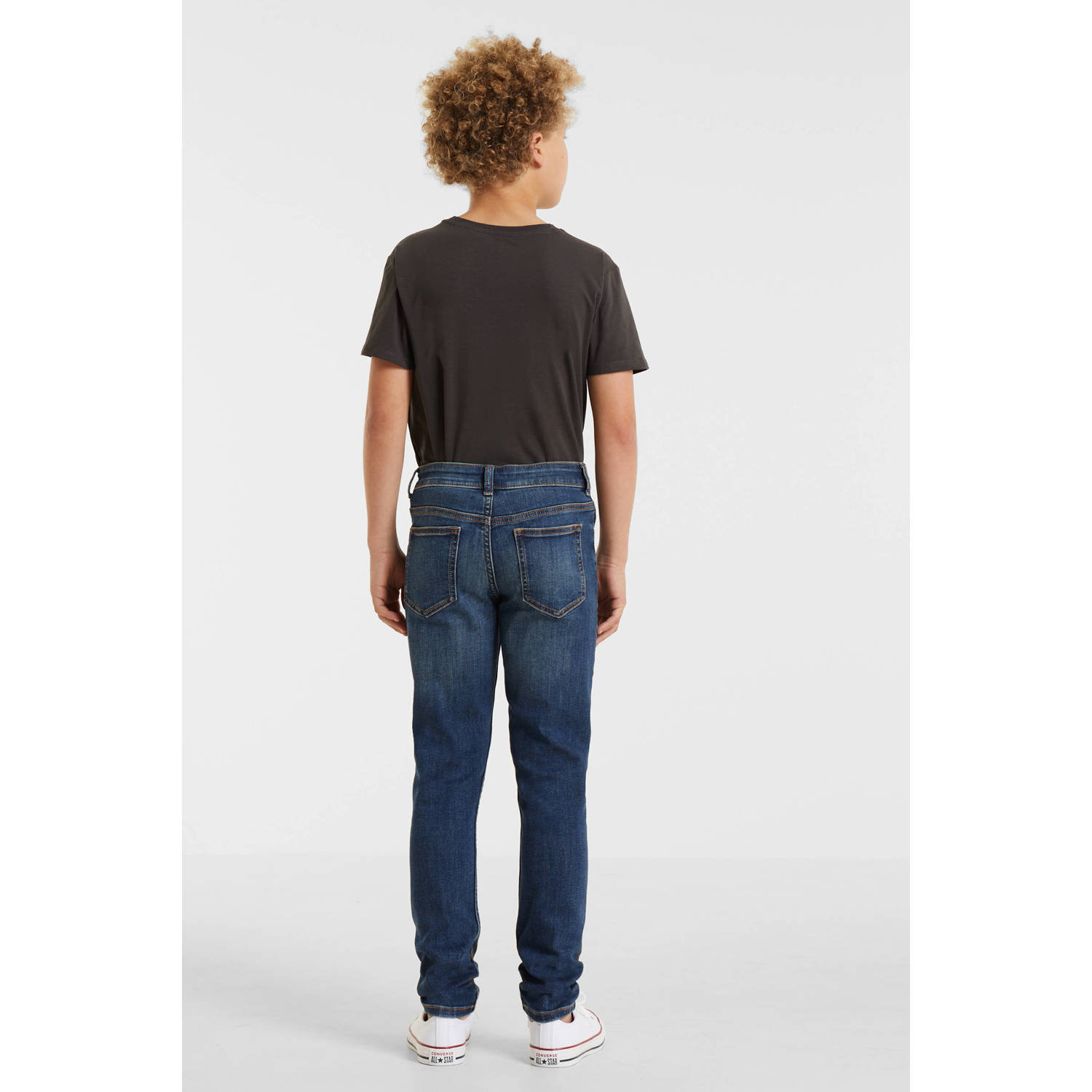 anytime skinny jeans donkerblauw