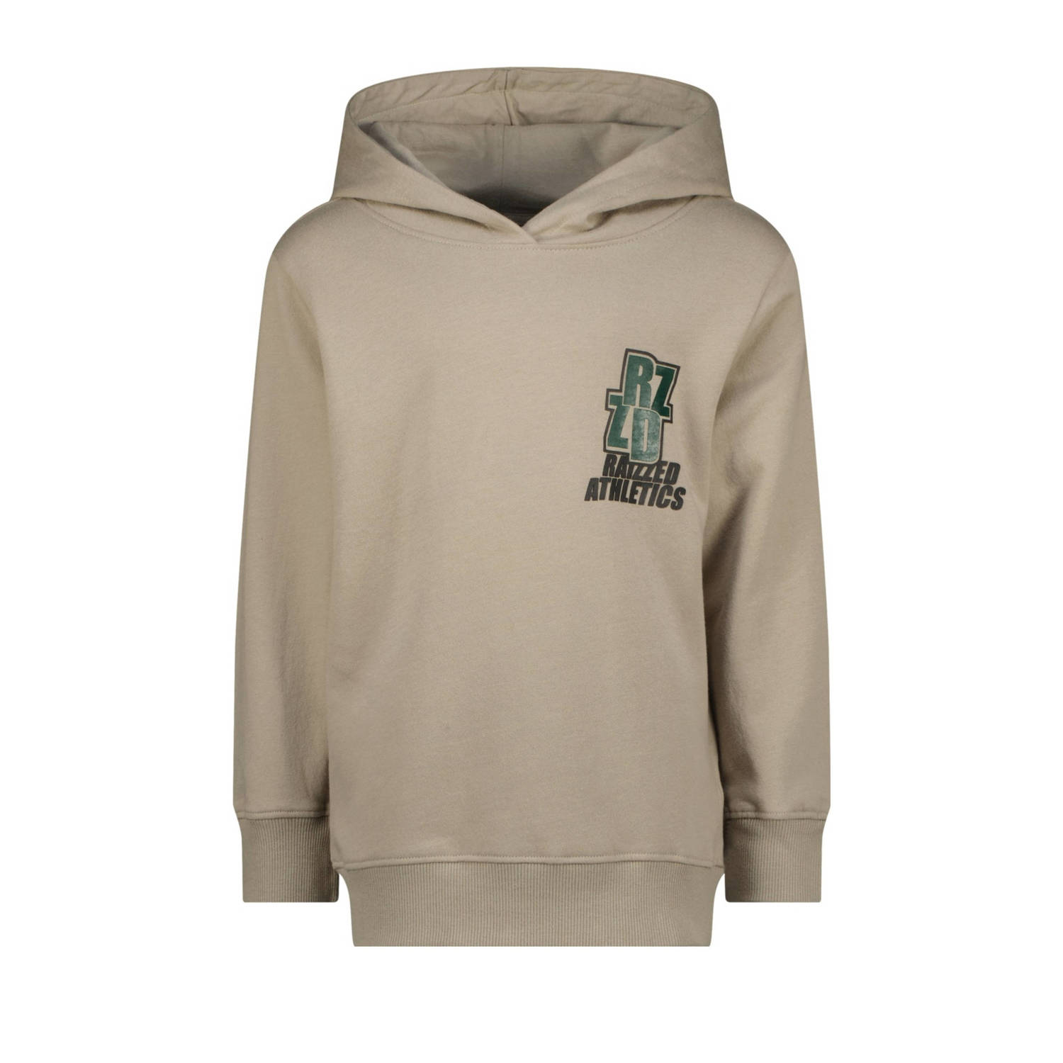 Raizzed hoodie Redding met tekst beige