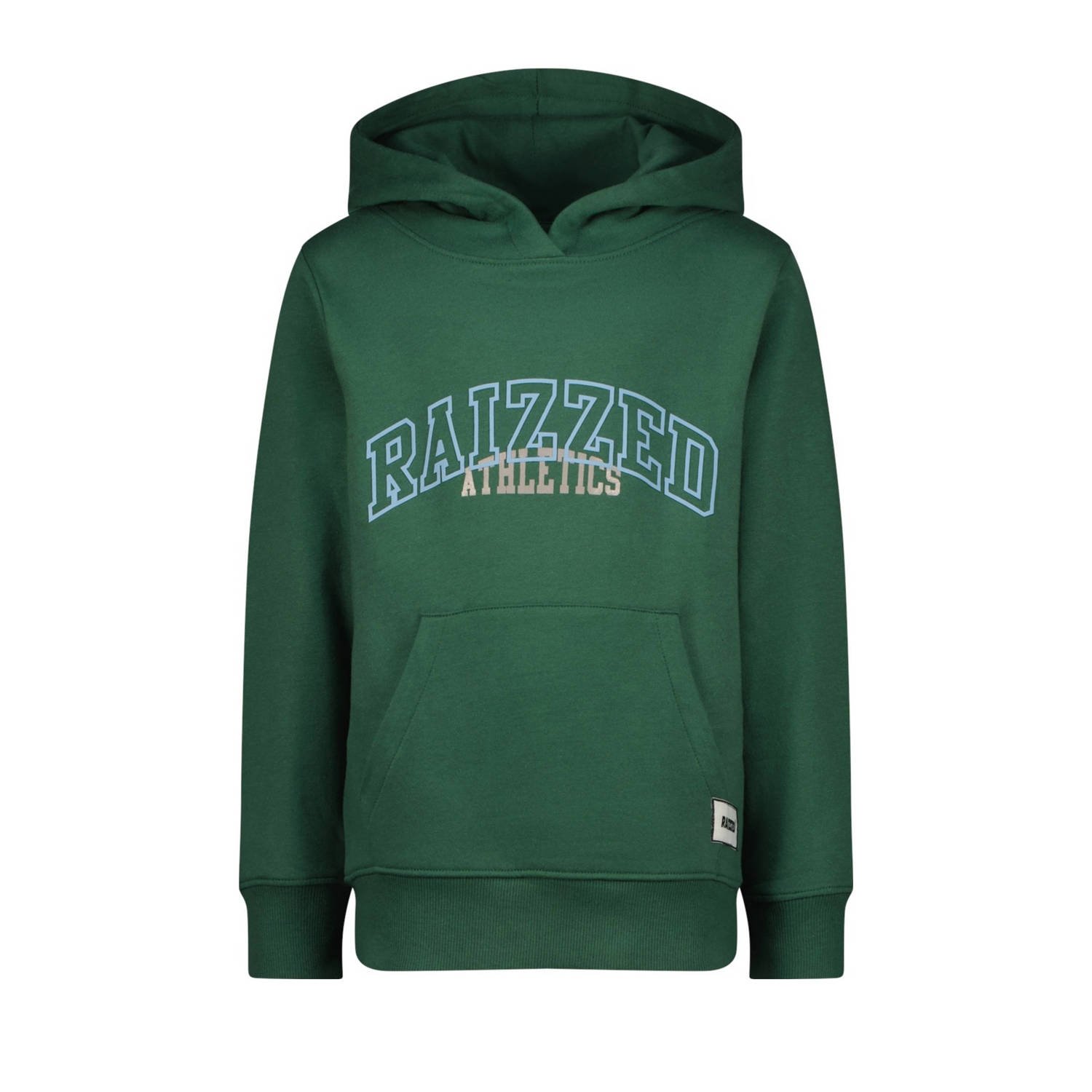Raizzed hoodie Austin met tekst donkergroen Sweater Tekst 140