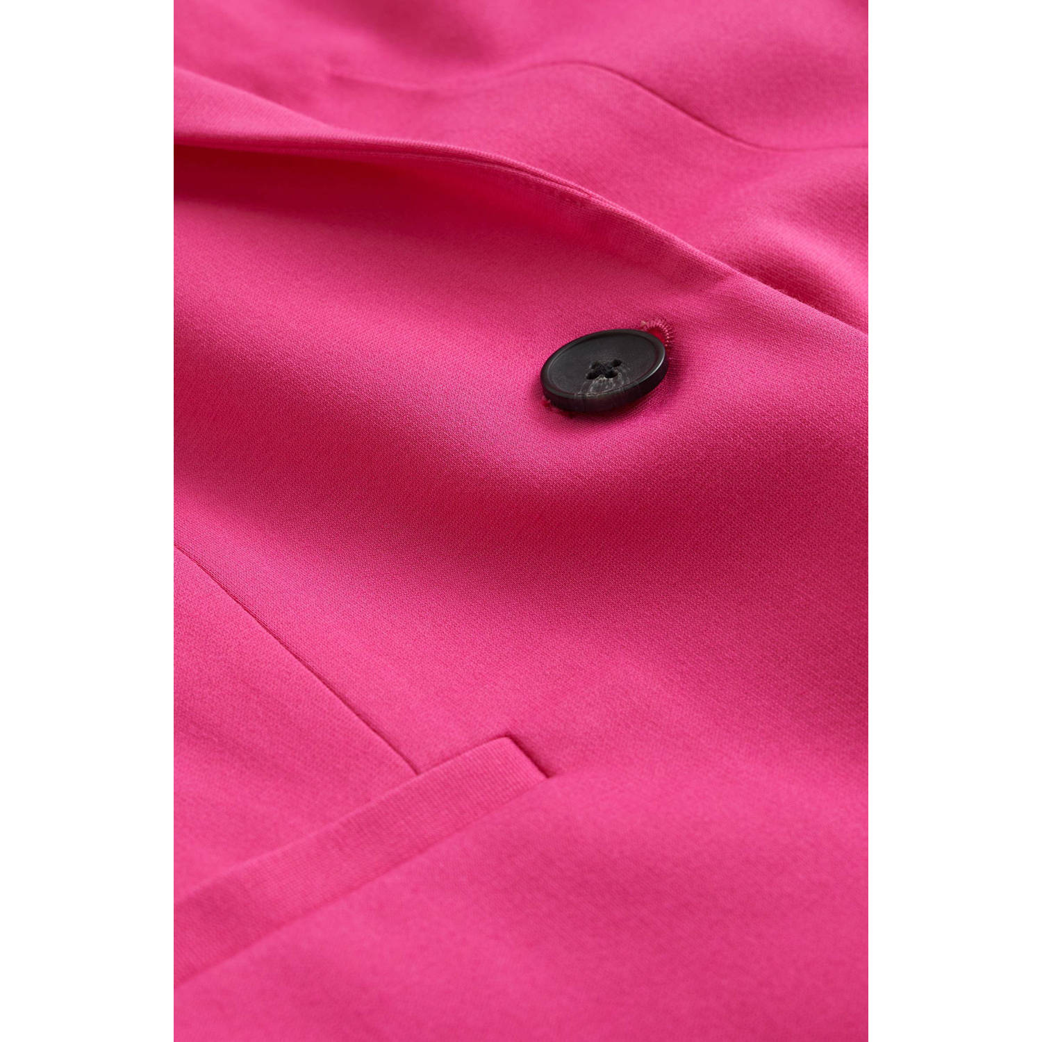 WE Fashion jersey getailleerde blazer roze