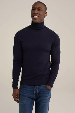 coltrui fijn gebreid donkerblauw