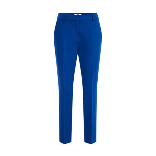 WE Fashion tapered fit pantalon blauw
