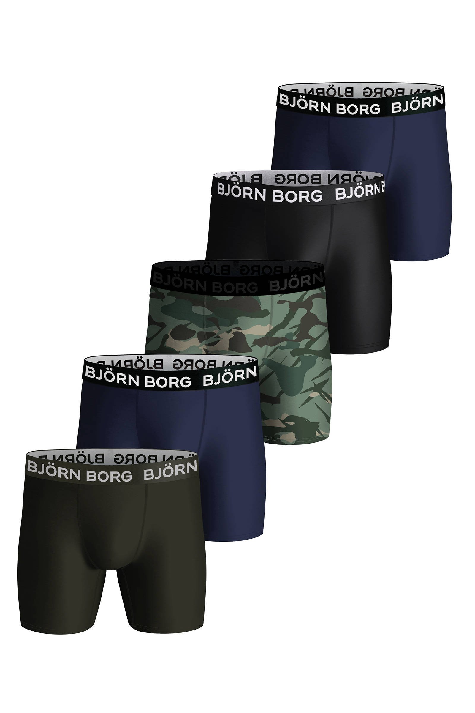 Bjorn Borg PERFORMANCE microfiber boxershort set van 5 wehkamp