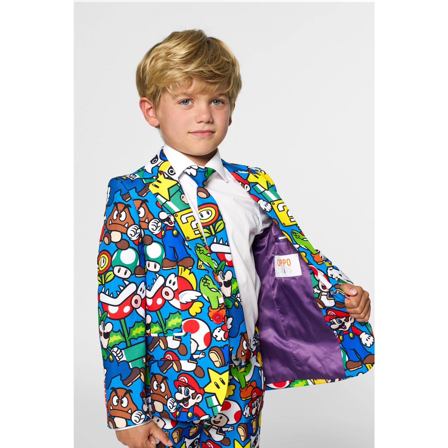 OppoSuits kostuum Super Mario™ met all over print multi