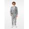 OppoSuits kostuum Discoballer met all over print zilver/zwart