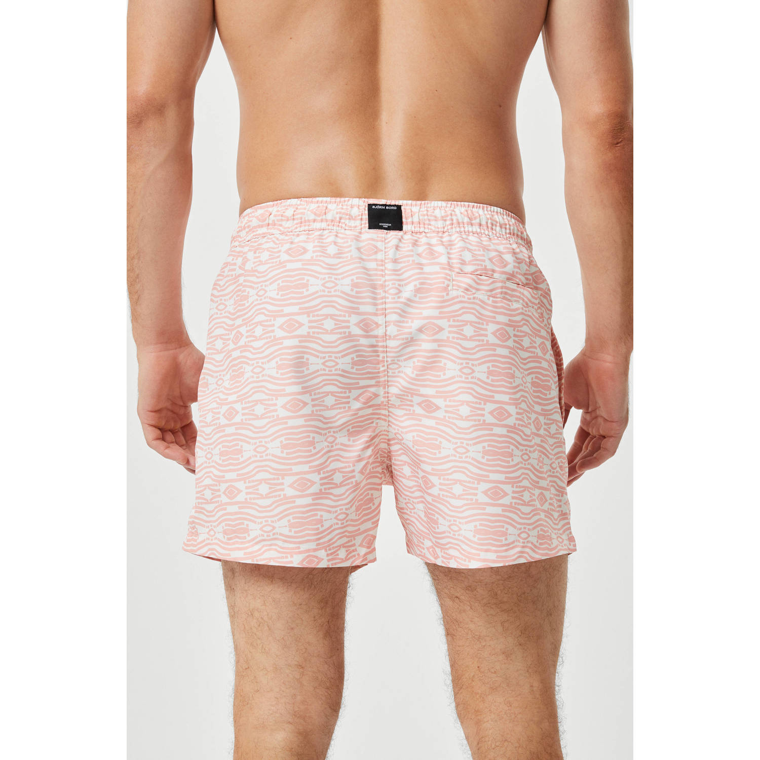 Björn Borg zwemshort roze wit