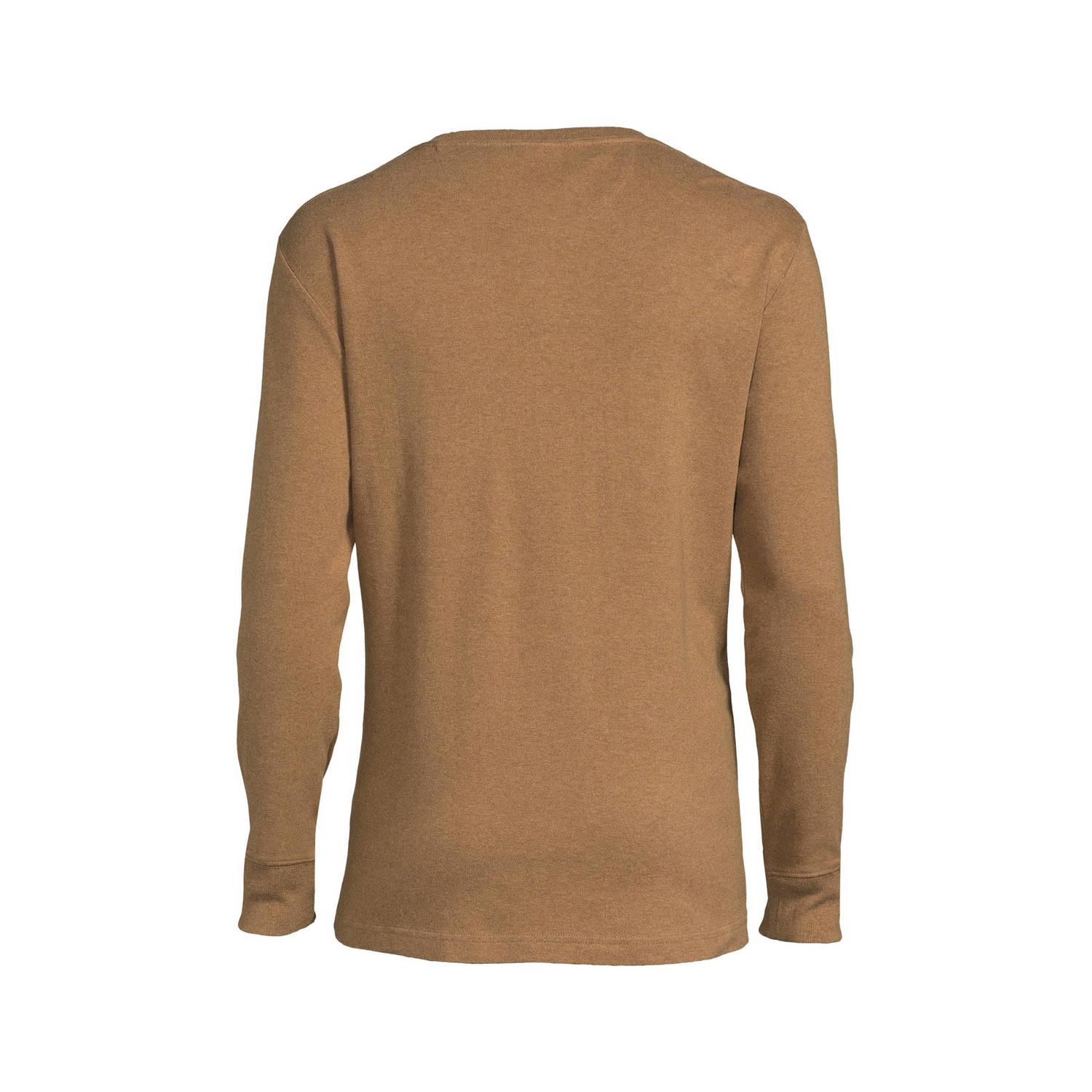 Superdry regular fit longsleeve Vintage logo met logo buck tan marl