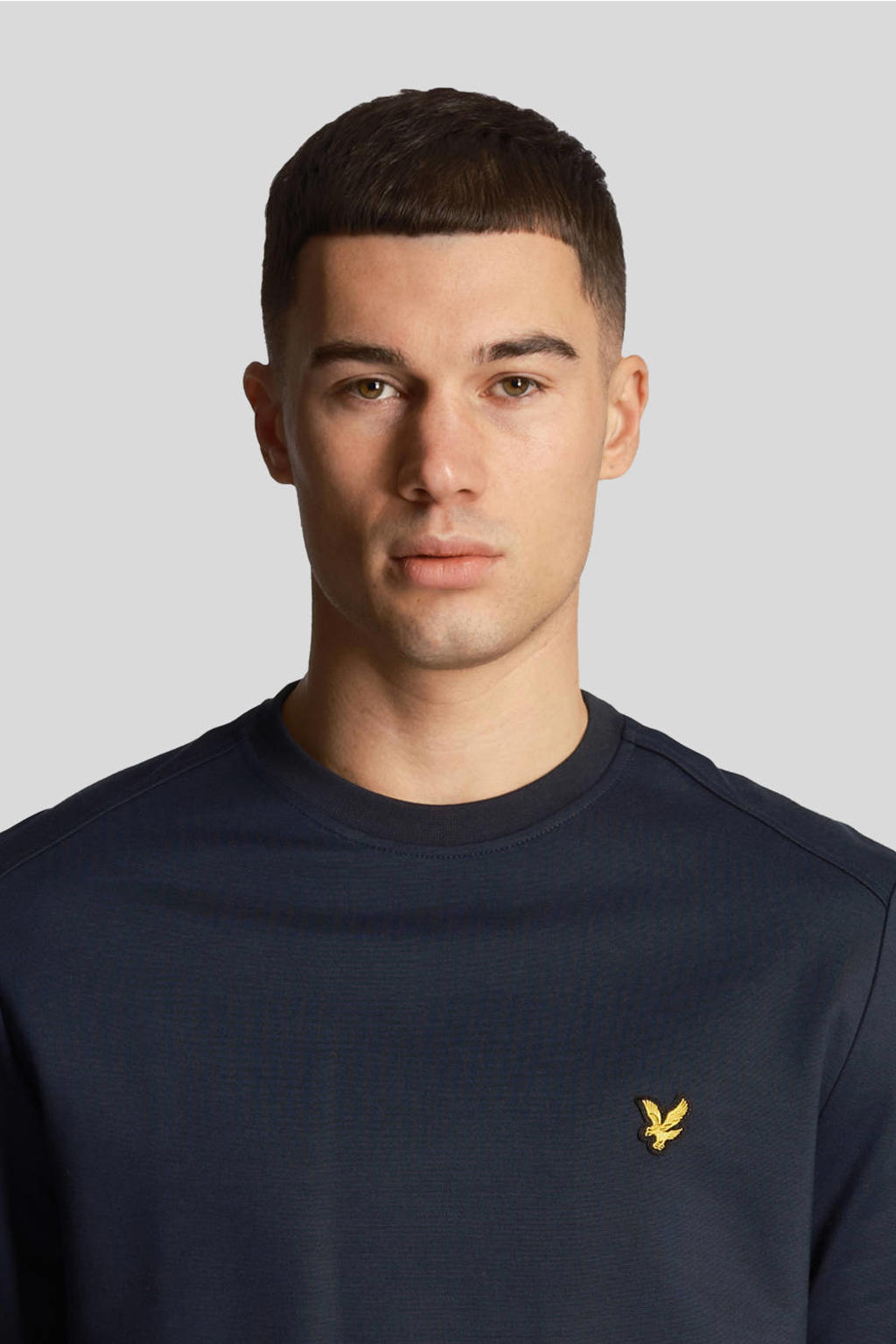 Lyle & Scott sweater donkerblauw wehkamp