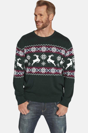 kersttrui TORE Plus Size donkergroen