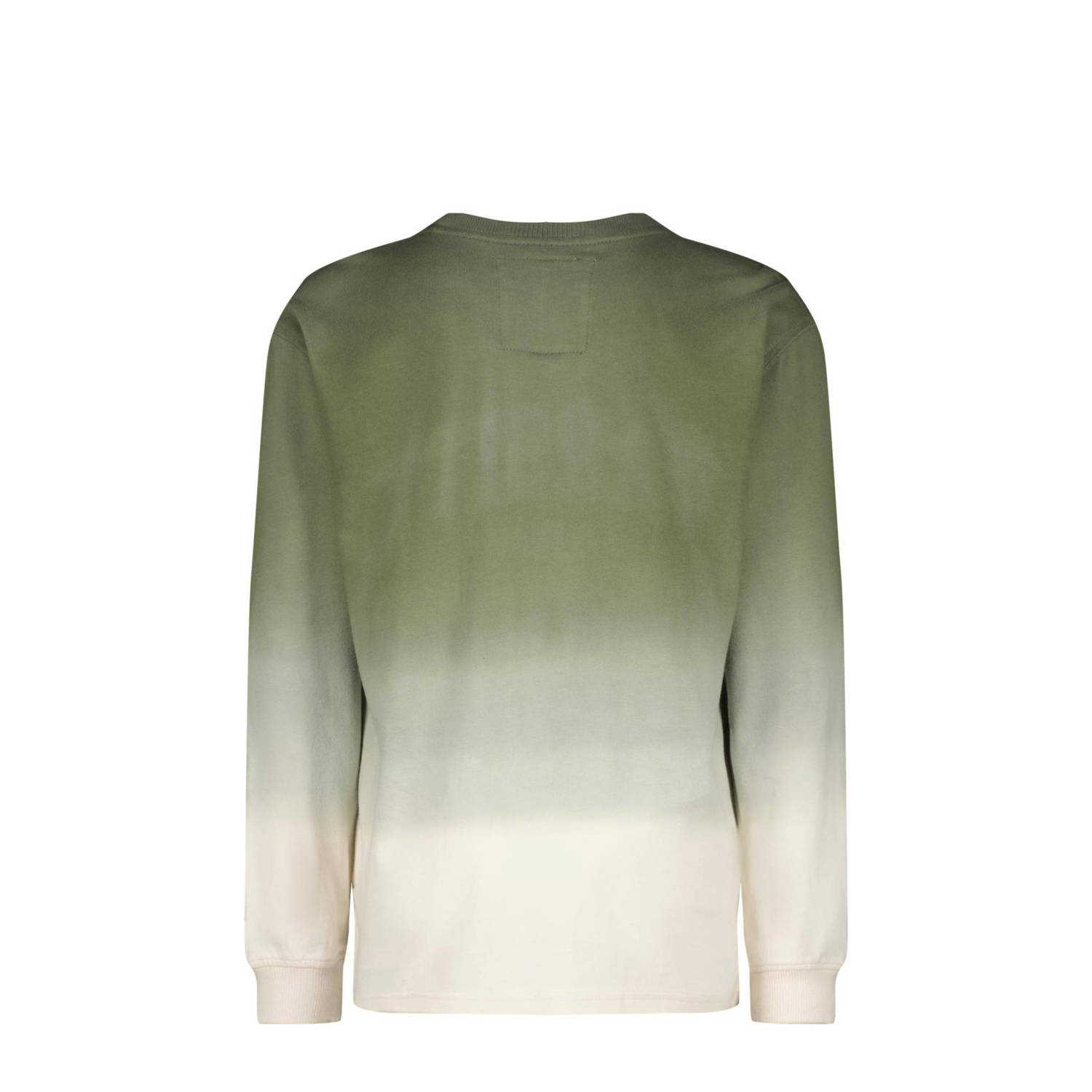 Vingino longsleeve Jufto met printopdruk groen beige