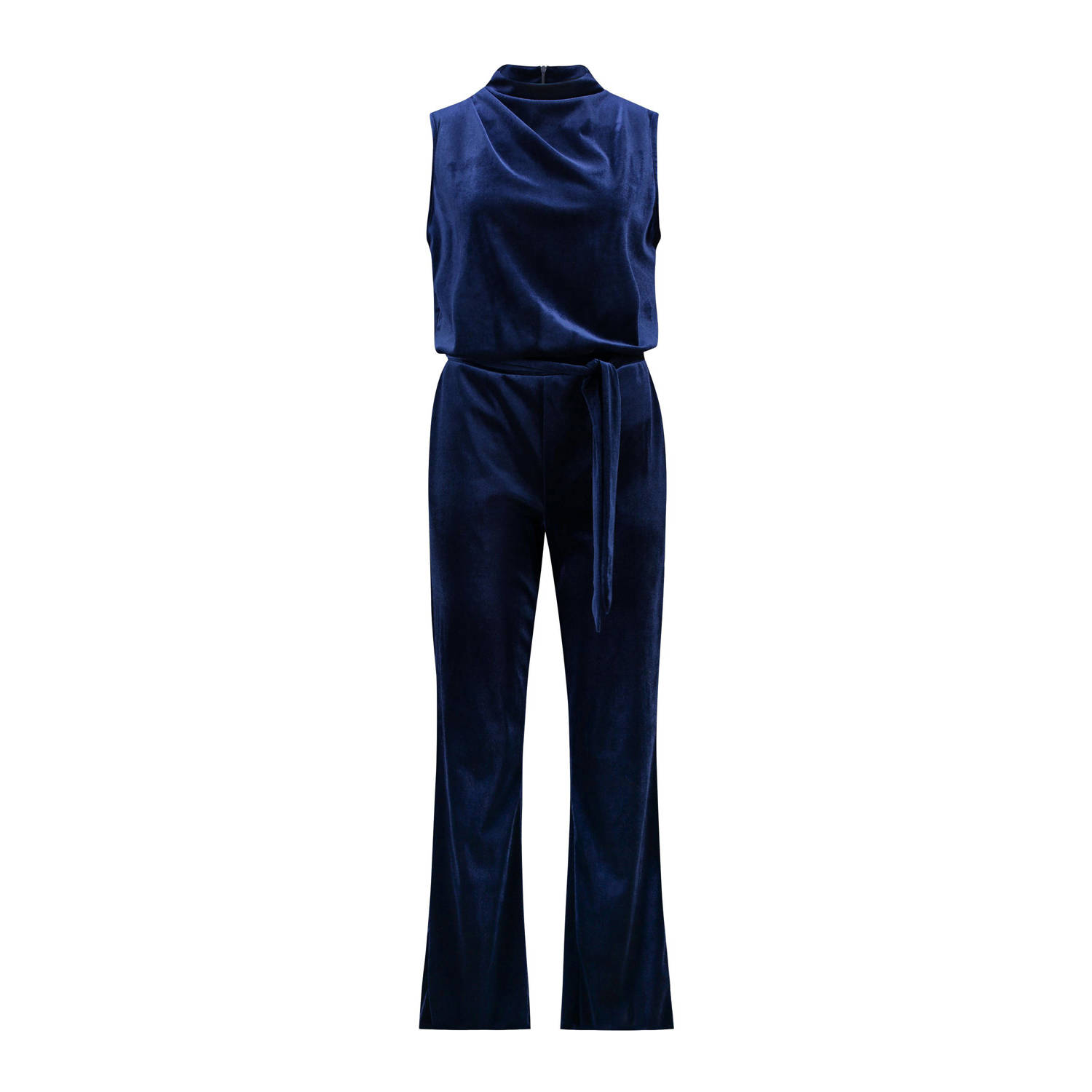 Expresso velours jumpsuit blauw