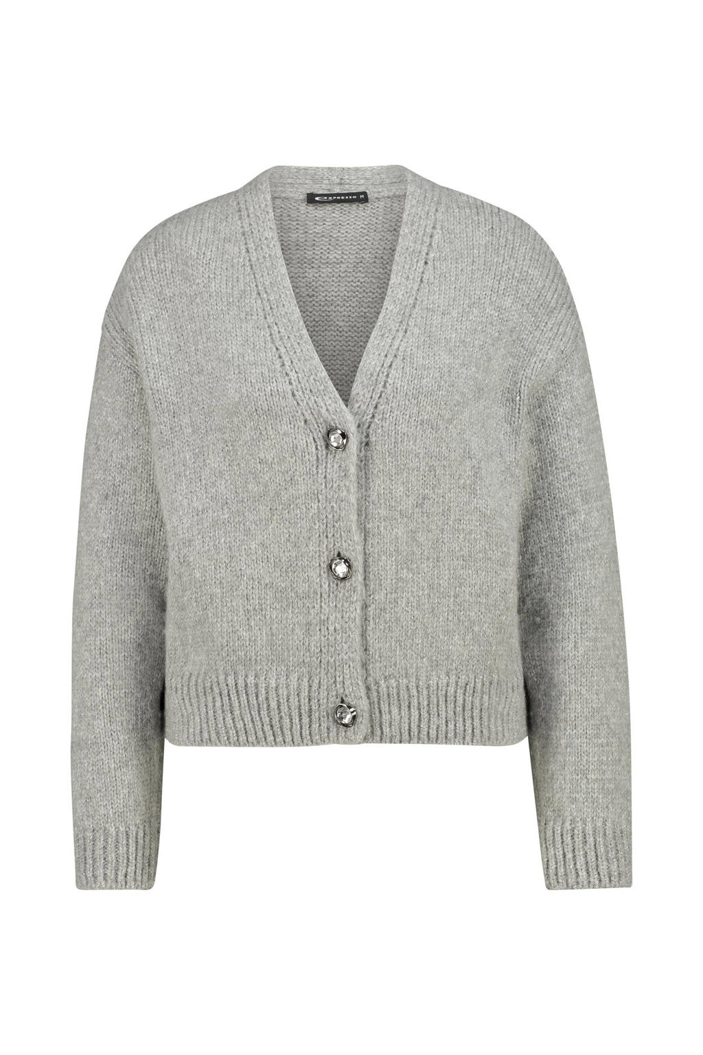 Expresso gebreid vest grijs kopen? in huis wehkamp