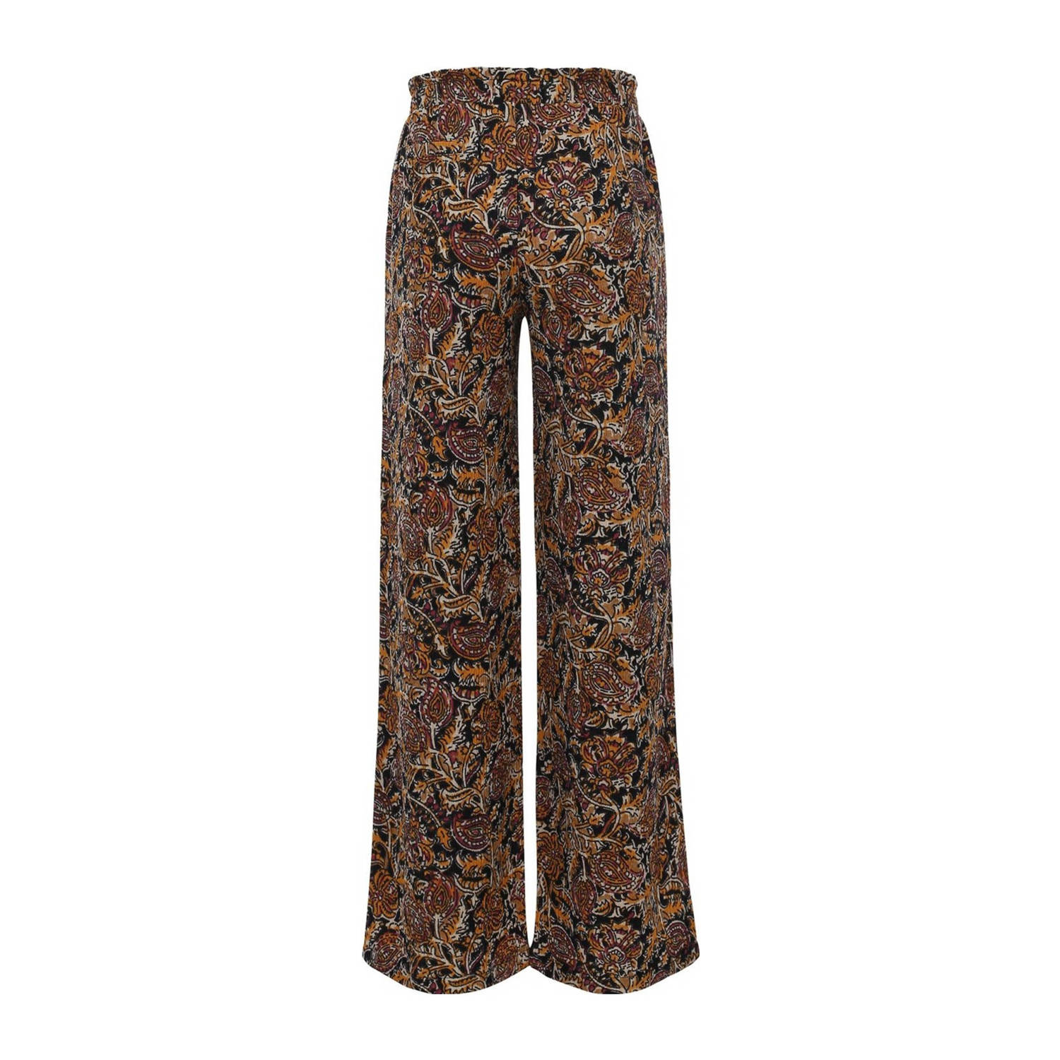 LOOXS little loose fit broek met paisleyprint bruin zand