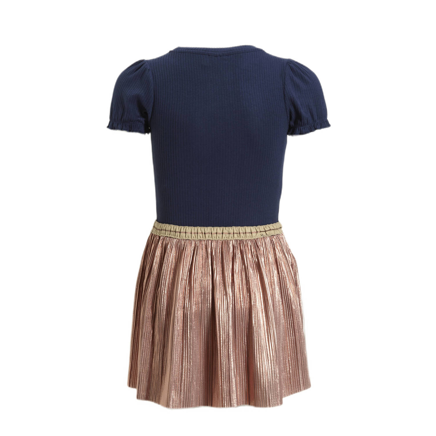 Like Flo jurk donkerblauw goud
