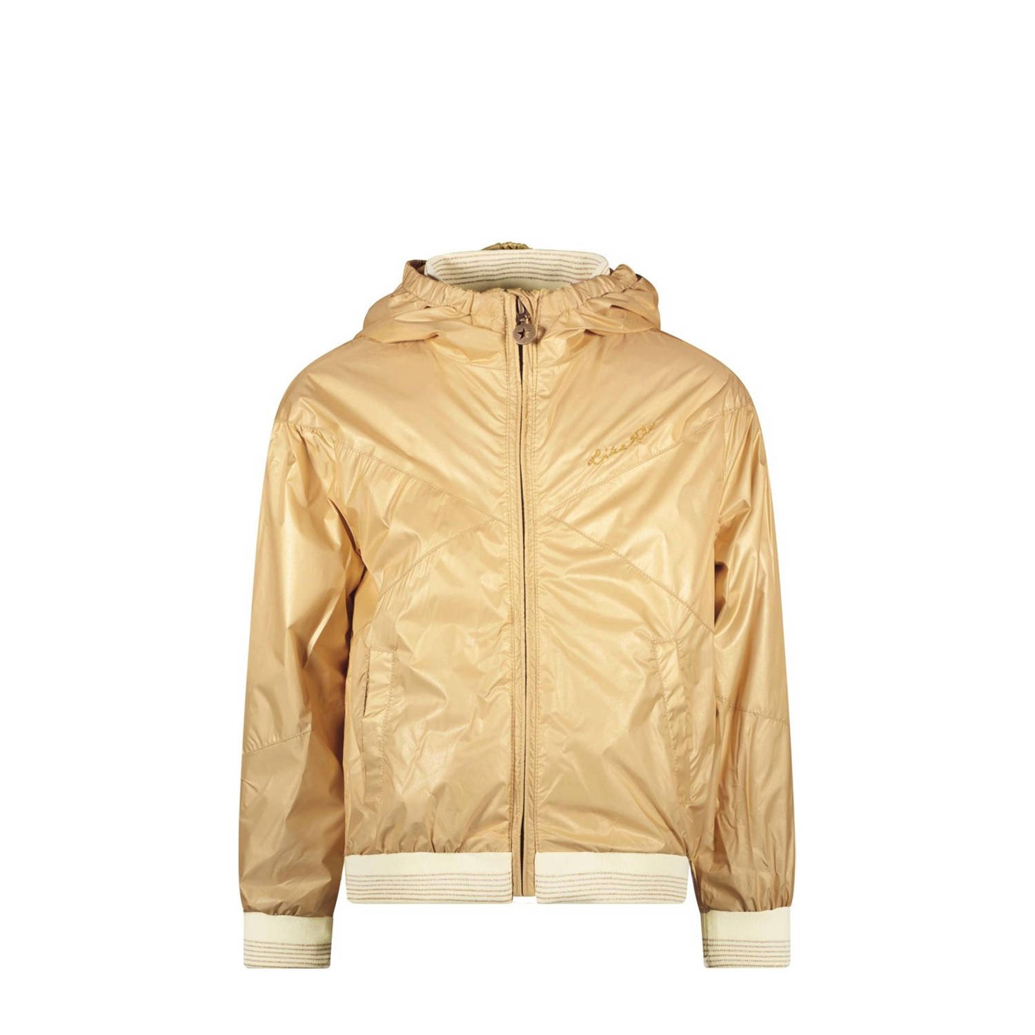 Like Flo bomberjack zomer goud Jas Meisjes Nylon Capuchon Effen 116