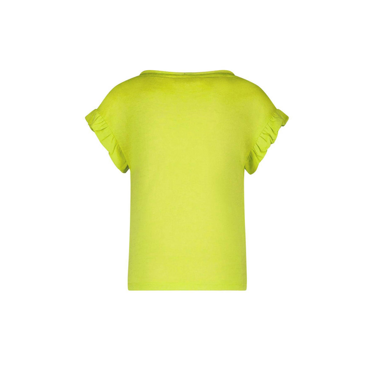 Like Flo metallic T-shirt lichtgroen metallic