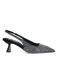 Sacha slingback pumps met strass zwart/zilver
