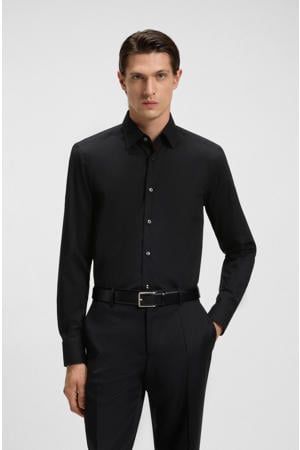 slim fit overhemd H-HANK black