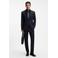 BOSS slim fit overhemd H-HANK dark blue