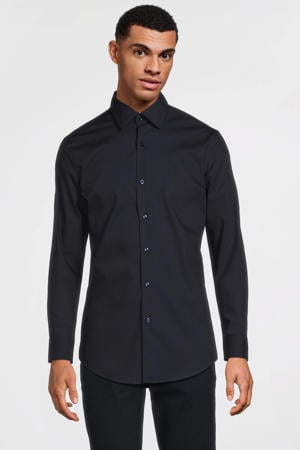 slim fit overhemd H-HANK dark blue