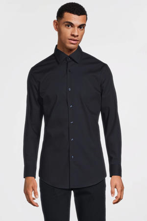 slim fit overhemd H-HANK dark blue