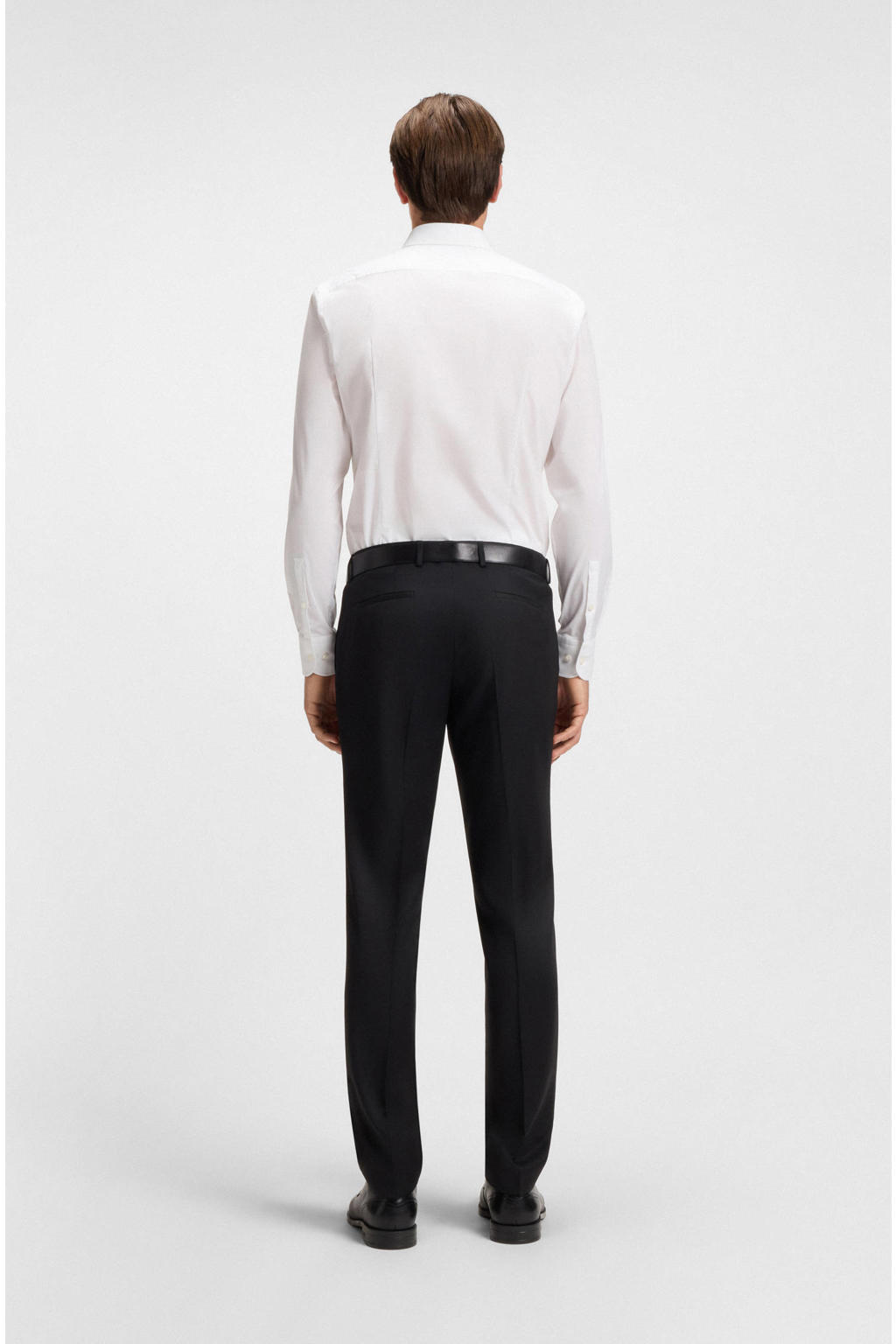 BOSS slim fit overhemd H-HANK white