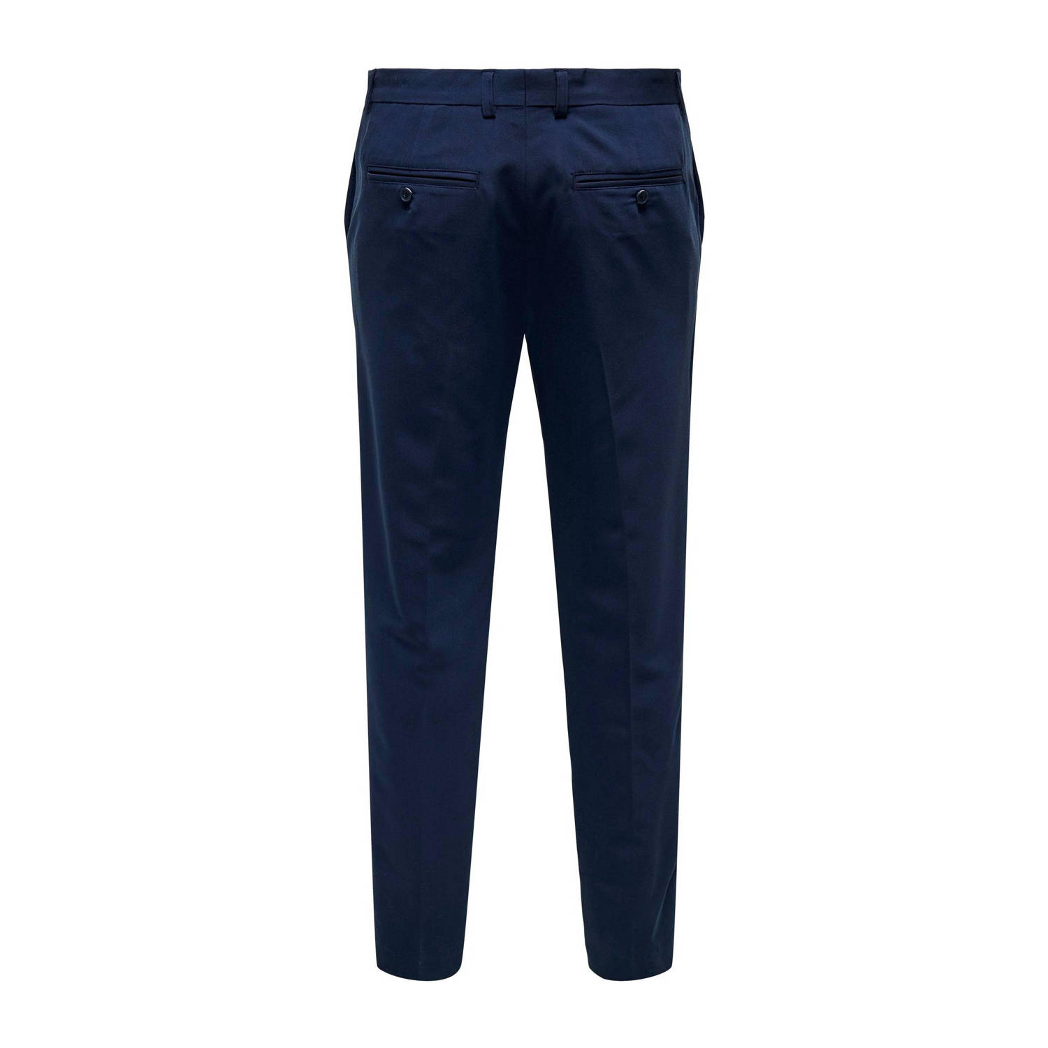 ONLY & SONS slim fit pantalon ONSEVE donkerblauw