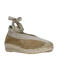 Shabbies Amsterdam Palma Kimono  suède espadrilles donker zand